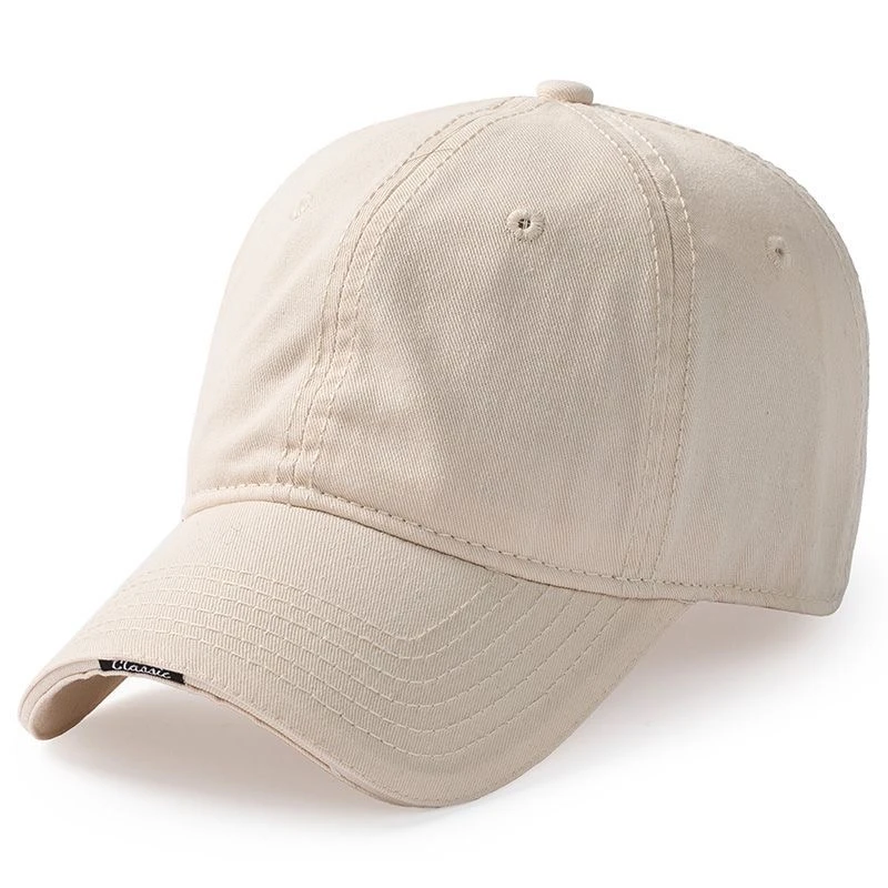 纯色复古大头围小头围鸭舌帽