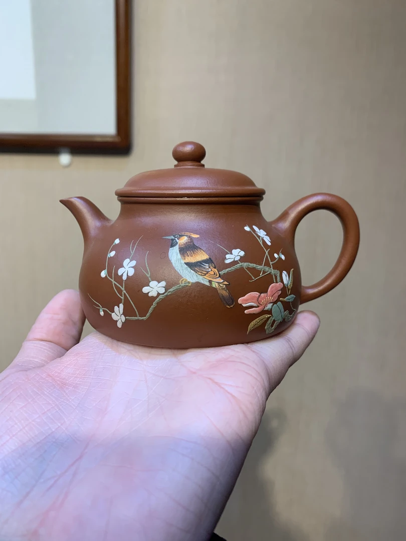 怀隐紫砂壶，朱泥，160ml