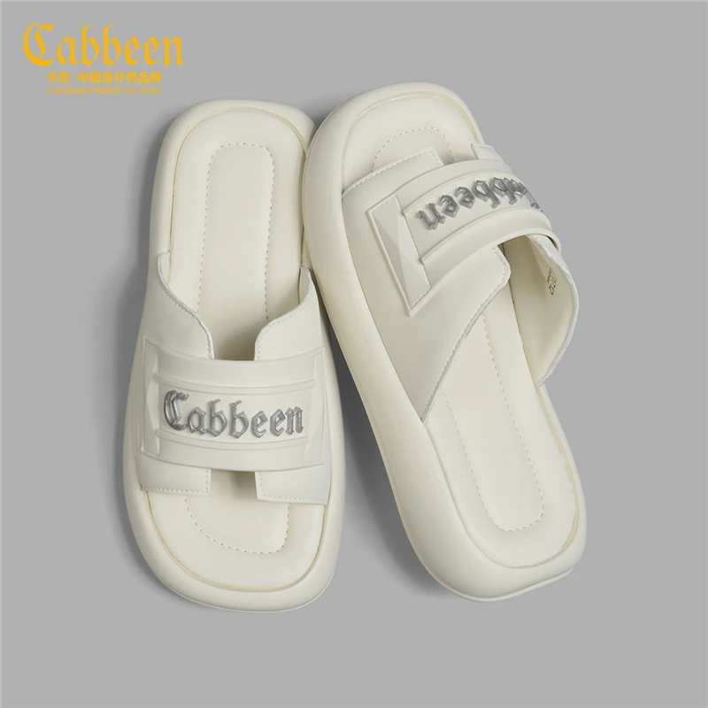 卡宾外穿一字拖男士网红拖鞋男2024新款夏潮牌户外运动沙滩凉拖鞋