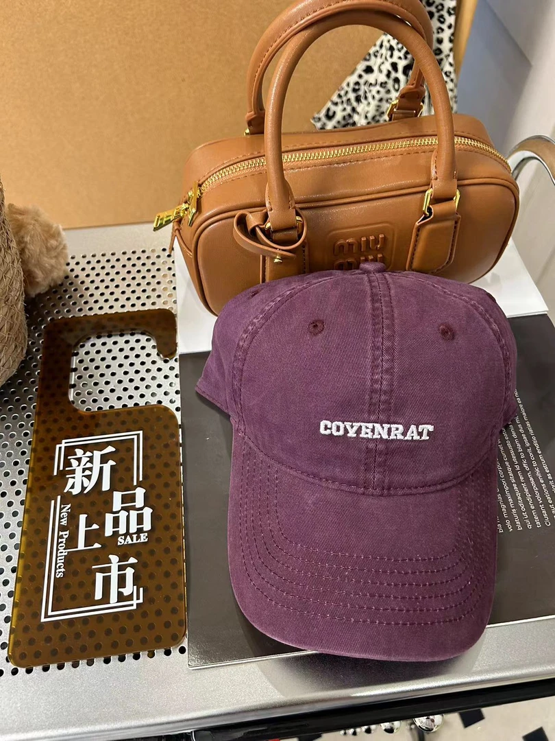 【森林推荐】刺绣cov纯棉棒球帽女大头围显脸小休闲鸭舌帽男韩版潮