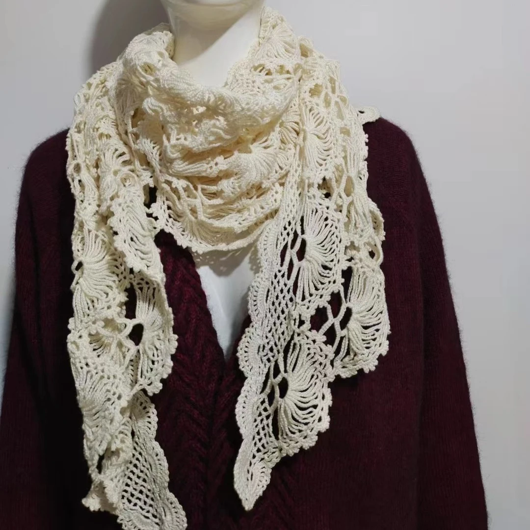 全棉蕾丝线 钩针编织线一团（50克）