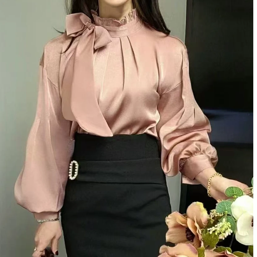 韩国东大门秋冬款福利款蝴蝶结优雅时尚小衫No换No退