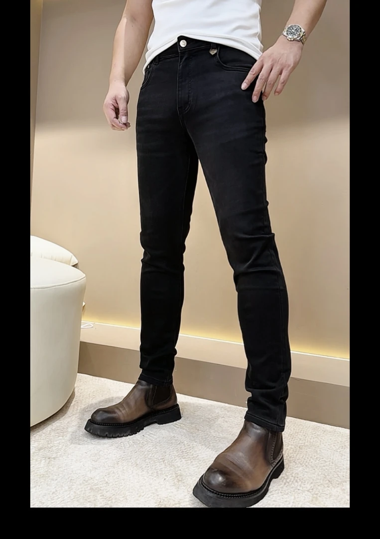 【泡面锅男装】秋冬高品质时尚百搭弹力修身牛仔小脚裤 6806
