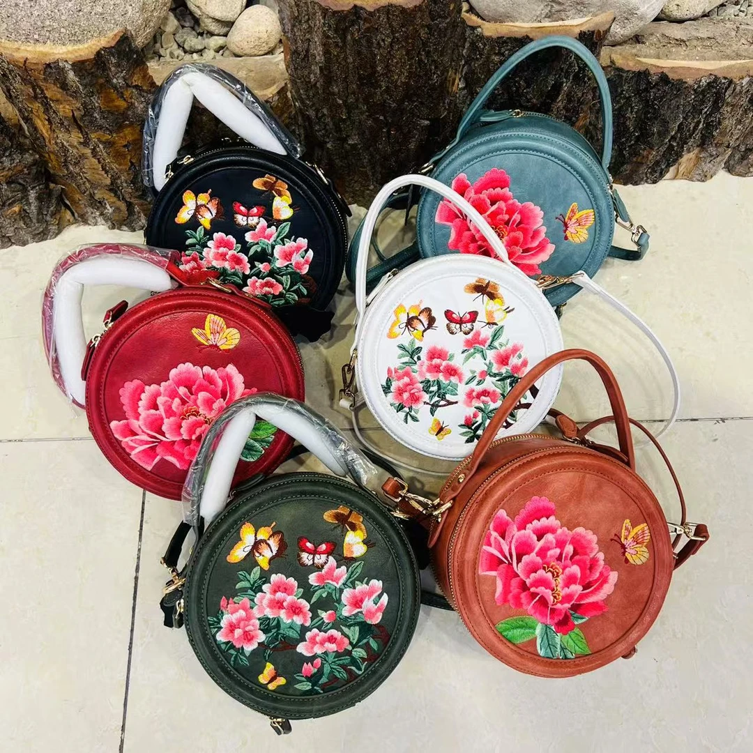 女包非遗苏绣手工点钻颜色看不清告诉主播或联系客服1612全色