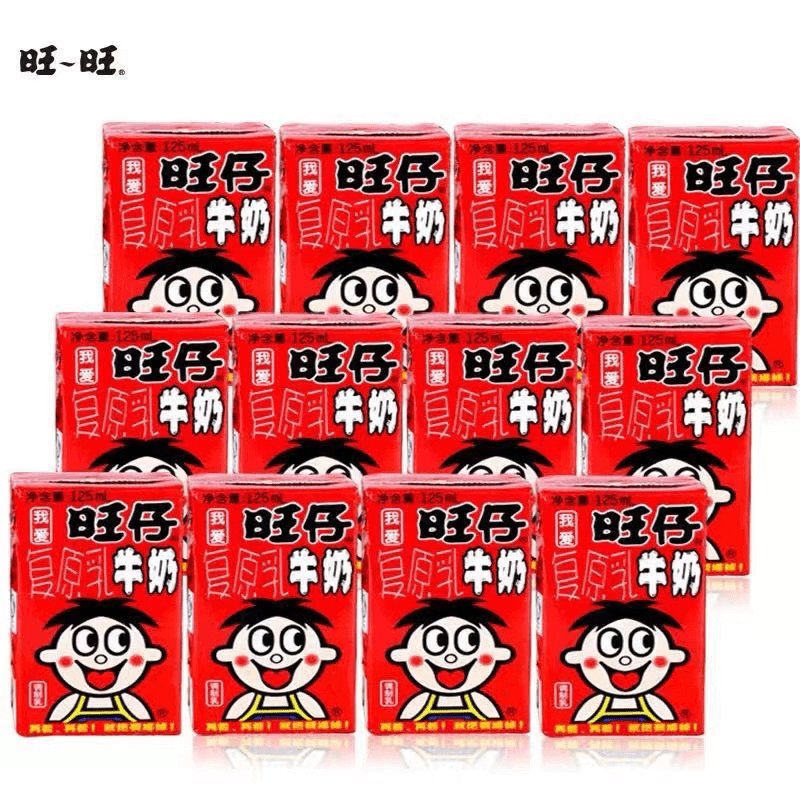 WANT-WANT/旺旺旺仔125ML*12盒网红复原乳--新日期