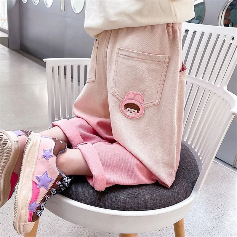 女童裤子2023春秋新款儿童秋季韩版外穿长裤女孩洋气秋装休闲裤潮