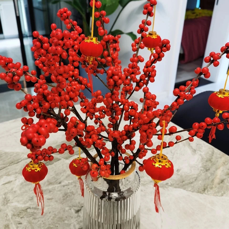 【40厘米】北美冬青喜庆红运果鲜切水培年宵花