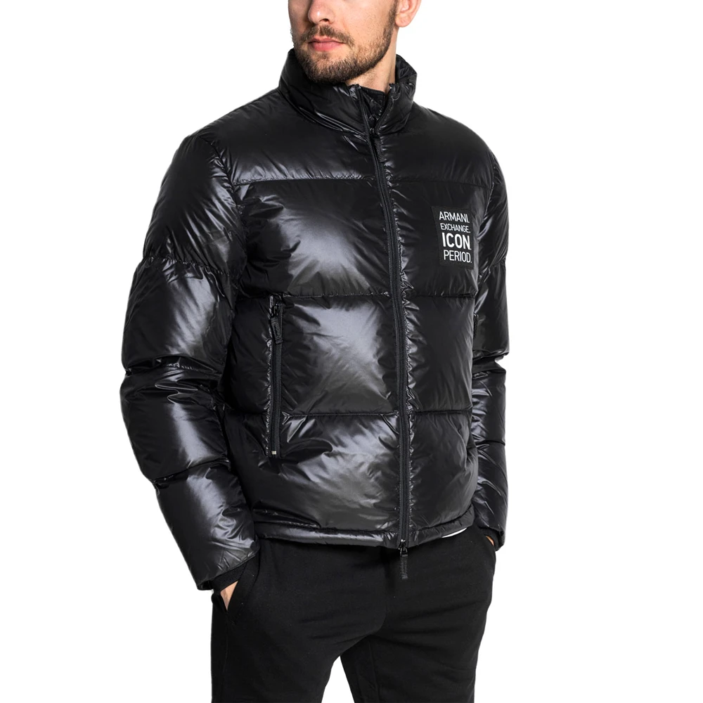 Emporio Armani/安普里奥·阿玛尼男款黑色休闲外套羽绒服8NZBP2