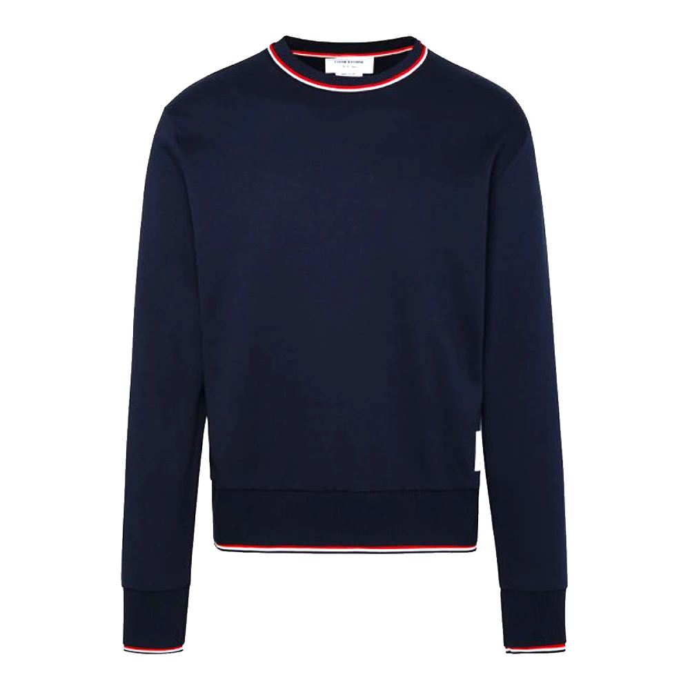 THOMBROWNE圆领套头条纹秋季经典保暖青年印花长袖卫衣MJT401A