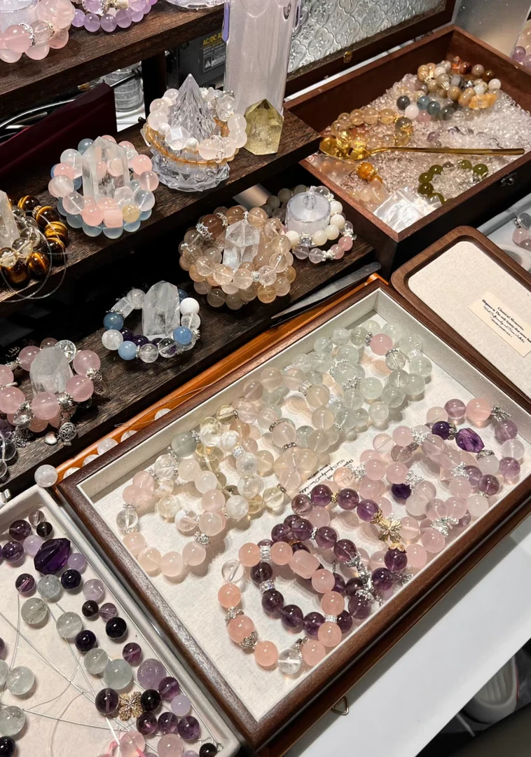 【蓝色袋拍一拆四】天丶然手丶串珠珠手工DIY手机饰品配复古ins