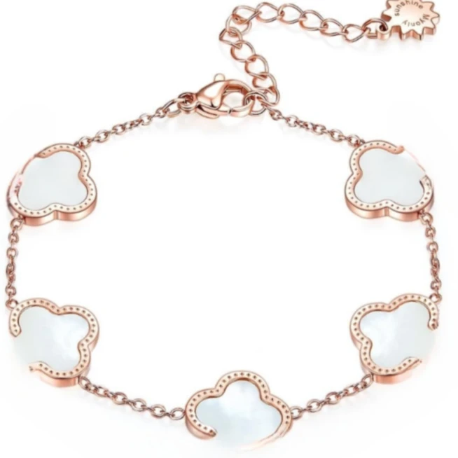 MYONLYSOPHINA 锌合金手链 【粉丝专属】四叶花手链网红女神百搭款