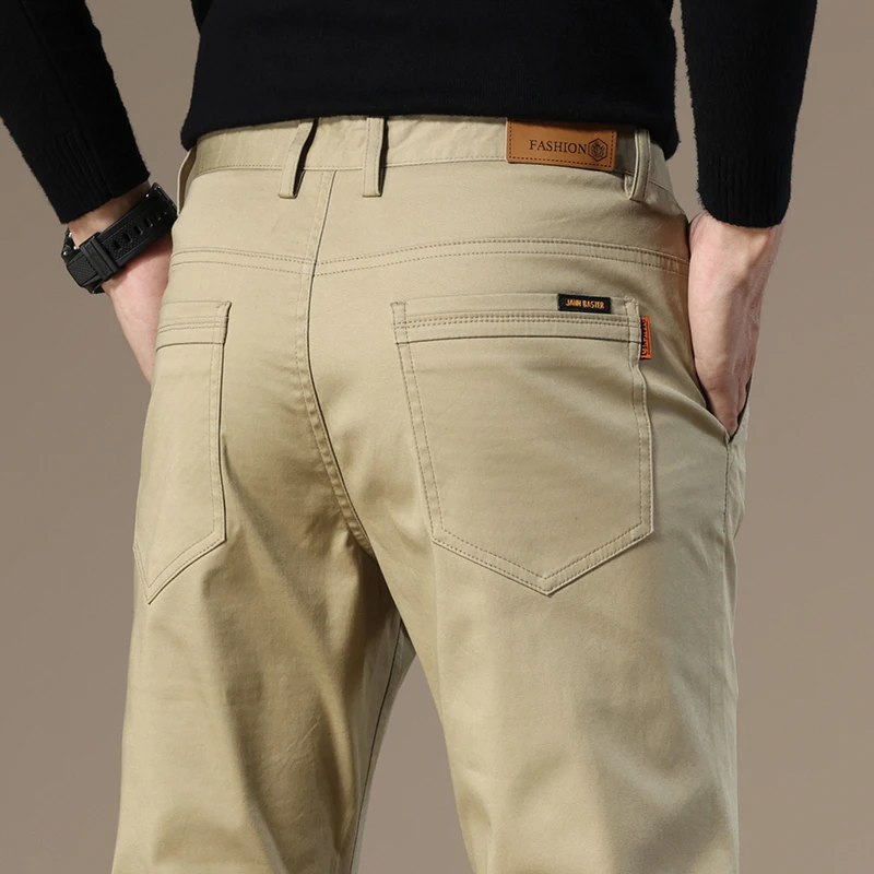 2024年春季新款男士休闲裤直筒百搭商务裤装直筒显瘦长裤子8162