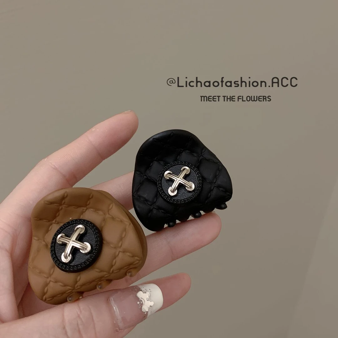 小抓夹后脑勺半抓短发发夹女2023新款复古气质夹子小号碎发刘海夹