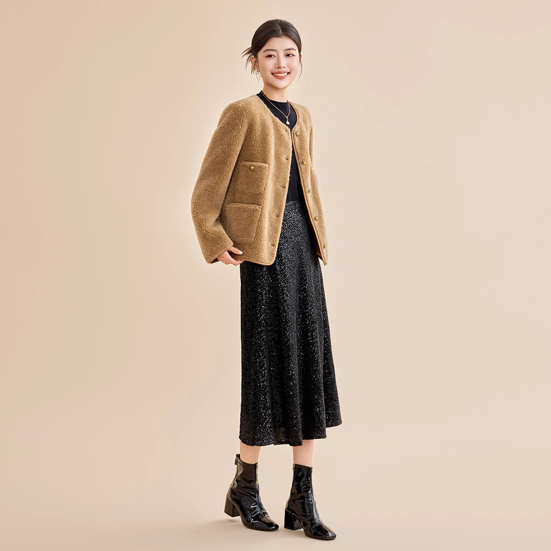 【强哥专属】G4408097-6谷邦纯羊毛小香风短外套