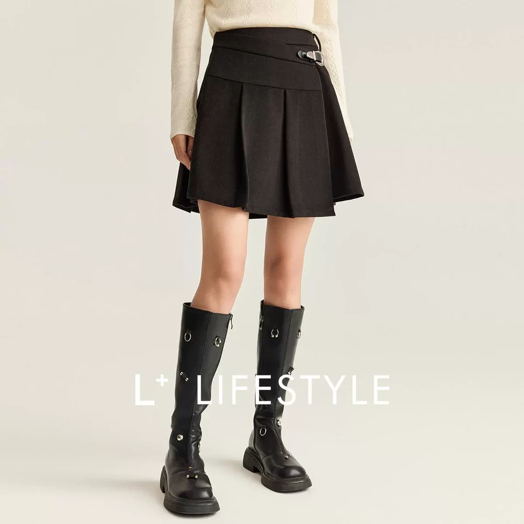 【谷邦L+】收腰A字短裙 L3421588