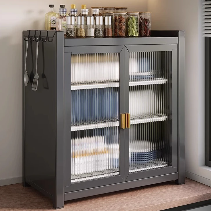 厨房置物架碗碟收纳架家用台面带盖防尘碗柜沥水碗盘架碗筷收纳盒