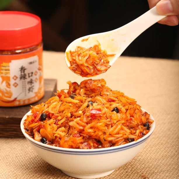 湖南香辣口味虾虾米下饭菜海鲜虾仔拌饭拌面酱即食虾仁小虾小鱼仔