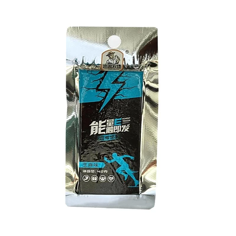 休闲农场压缩饼干袋烤椰子芝麻肉蓉黄油酥性饼干户外休闲零食