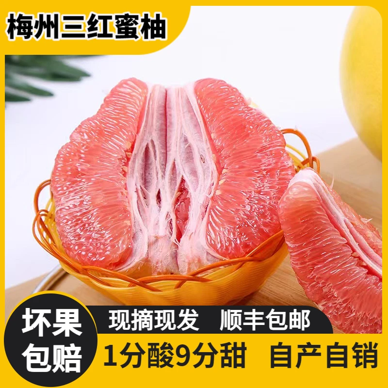 【李子星专属】梅州三红蜜柚新鲜孕妇水果红蜜柚当季大红心红肉柚子