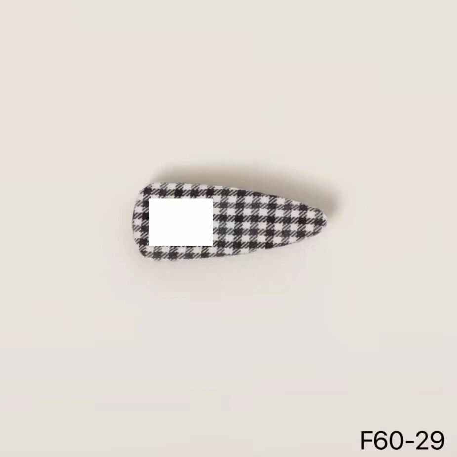 F60气质网红时尚百搭复古简约韩版优雅千鸟格发夹