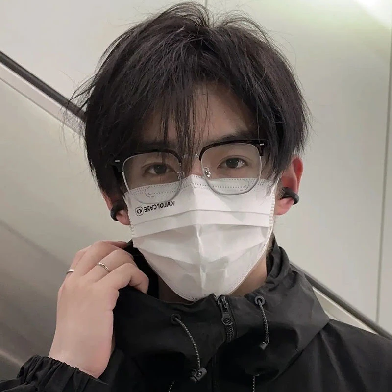 小红书同款半框近视眼镜理工男斯文痞帅防蓝光通勤平光镜女学生韩