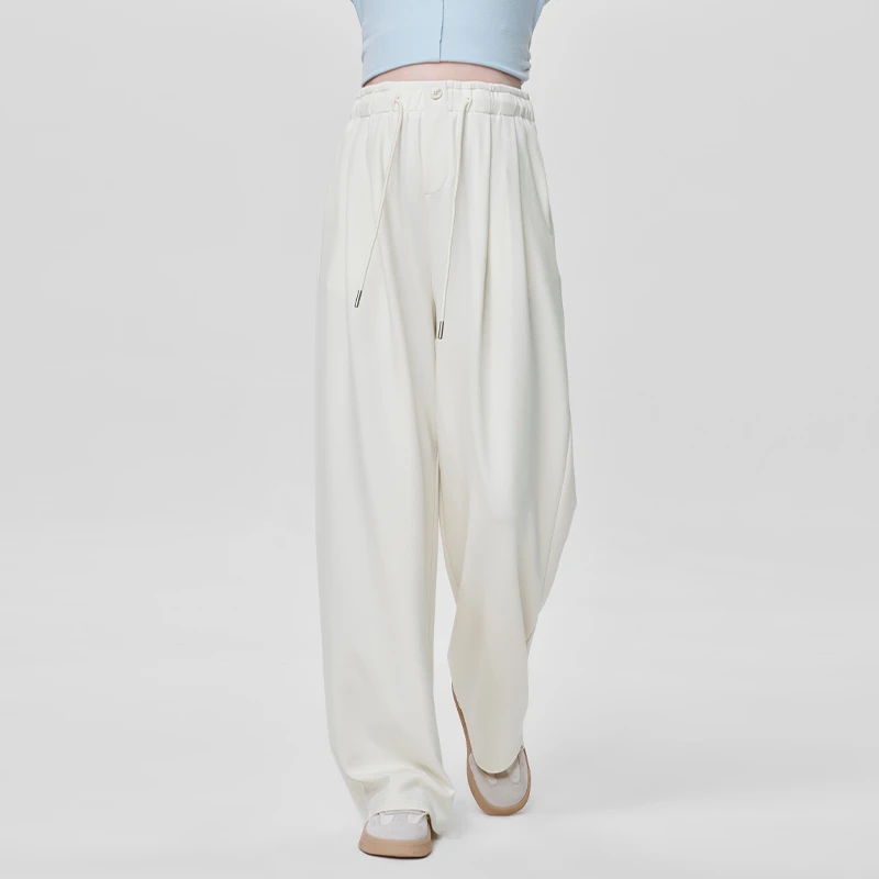 ELLIE&LUKE孕妇裤小个子休闲裤春季孕晚期外穿抽绳无孕妇阔腿裤