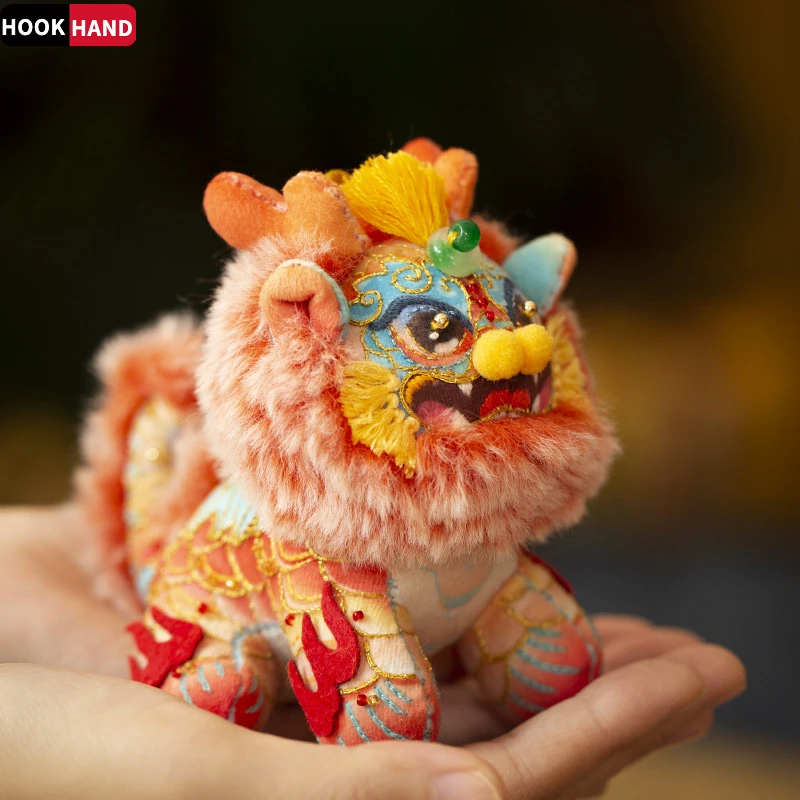 火麒麟香囊刺绣手工diy材料包国风瑞兽布艺玩偶车挂件随身礼物