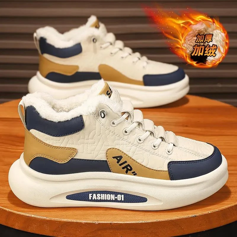 【小扬哥推荐】新款雪地靴男款冬季2024新款加绒加厚男士皮毛一体鞋