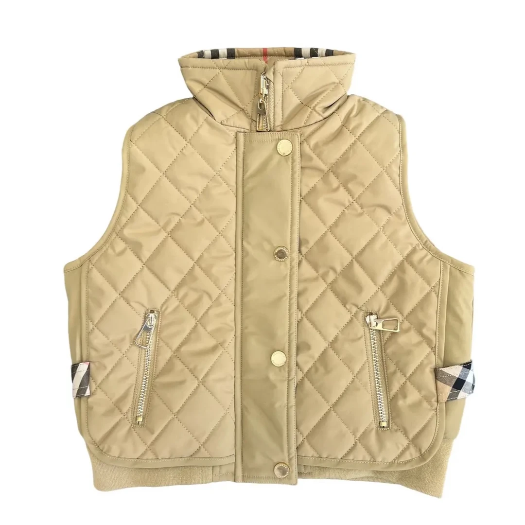 马甲 保暖潮流男童女童双面穿棉服马甲88903