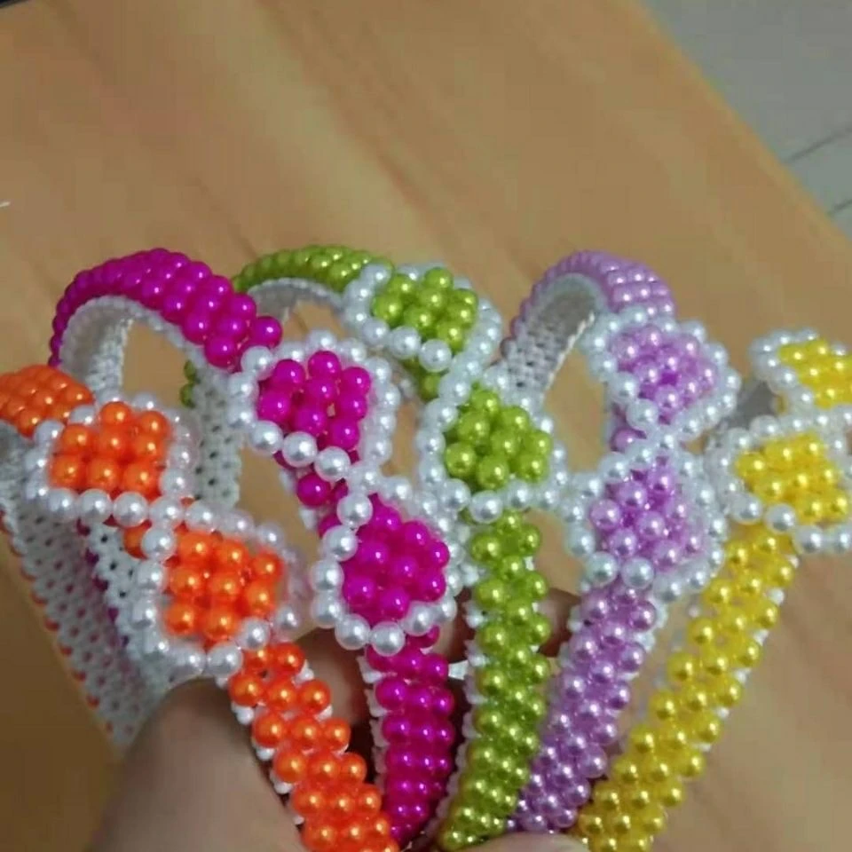 创意手工DIY串珠珍珠头箍花环儿童大人发箍公主皇冠头箍材料包