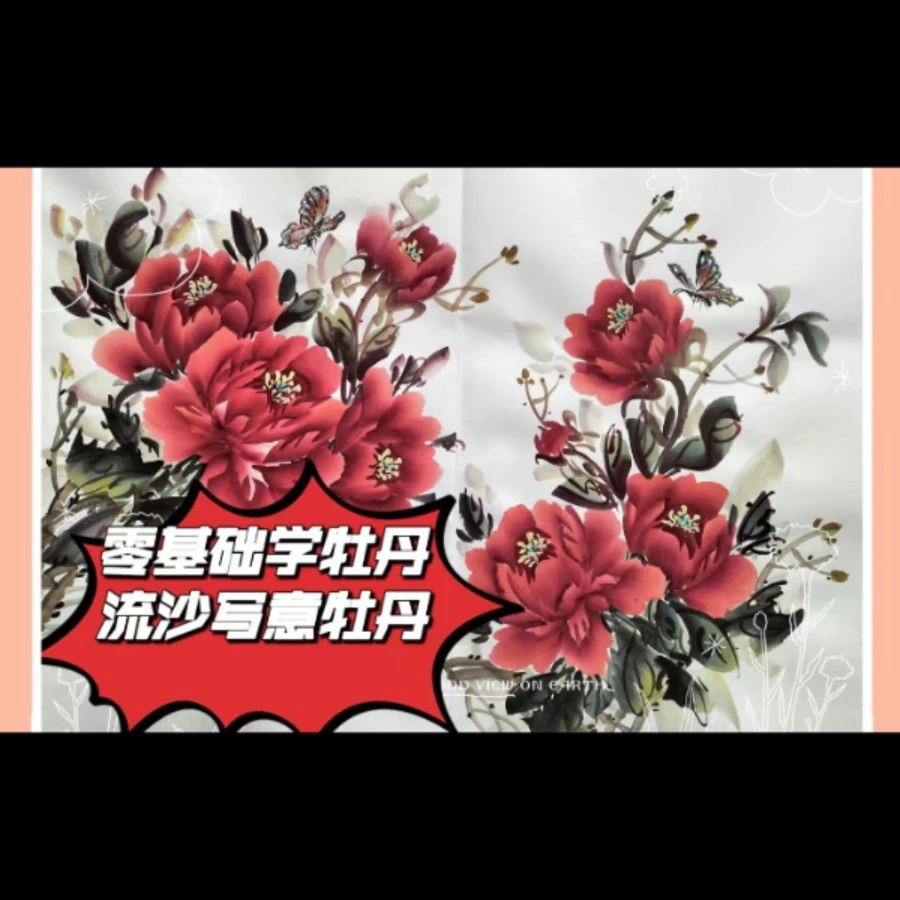 （苹果专拍）牡丹花视频课