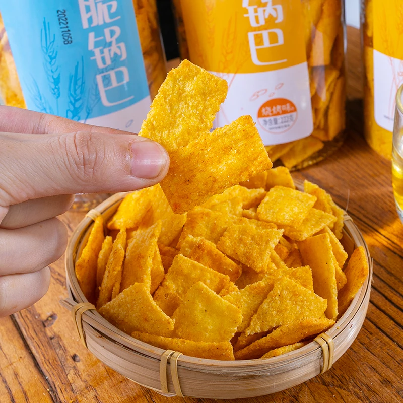 舟子铺脆锅巴薄脆好吃刷剧吃不停休闲网红零食200克/罐