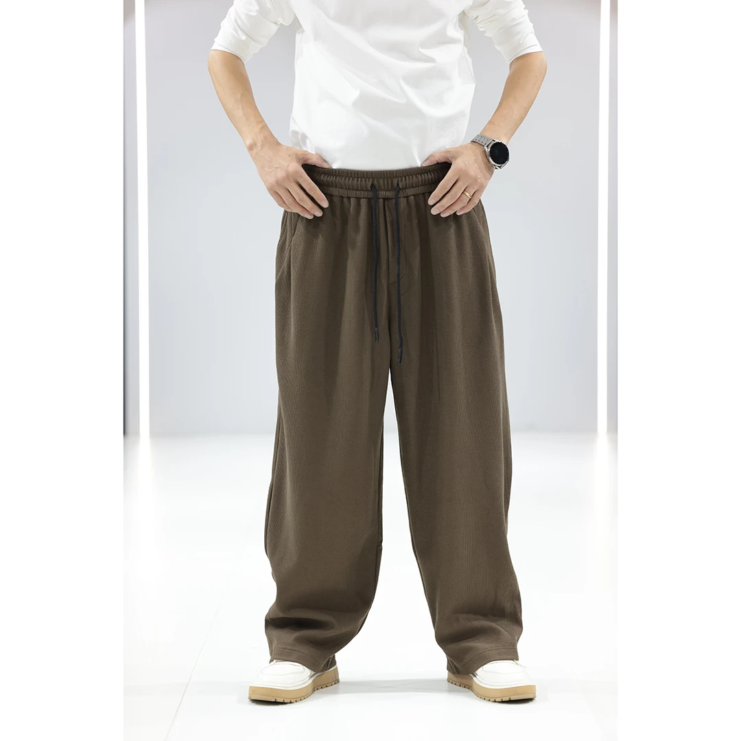 NKER 春秋新品 垂感休闲裤休闲直筒夏季宽松纯色长裤
