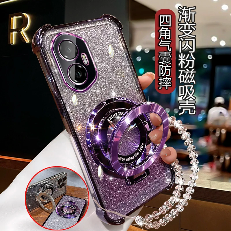 适用荣耀300手机壳镜头全包AMM-AN00软壳 潮HONOR300网红四角防摔