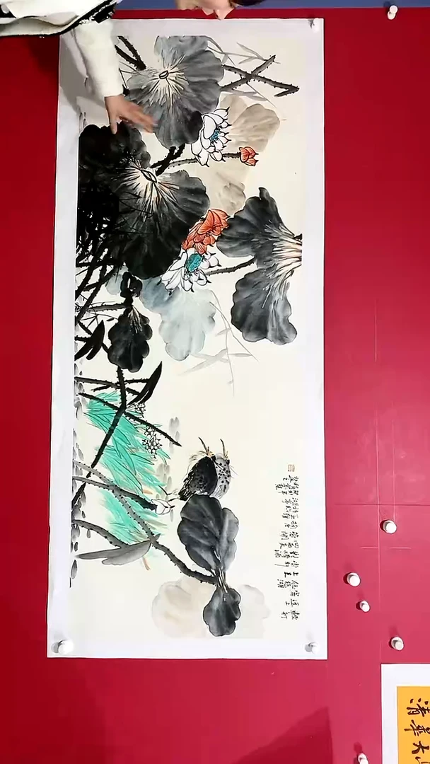 【闪购商品】绘画180*68高慧荷花