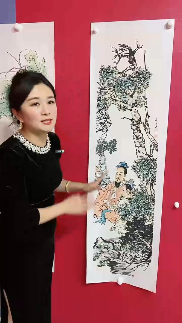 【闪购商品】绘画高慧人物137*34