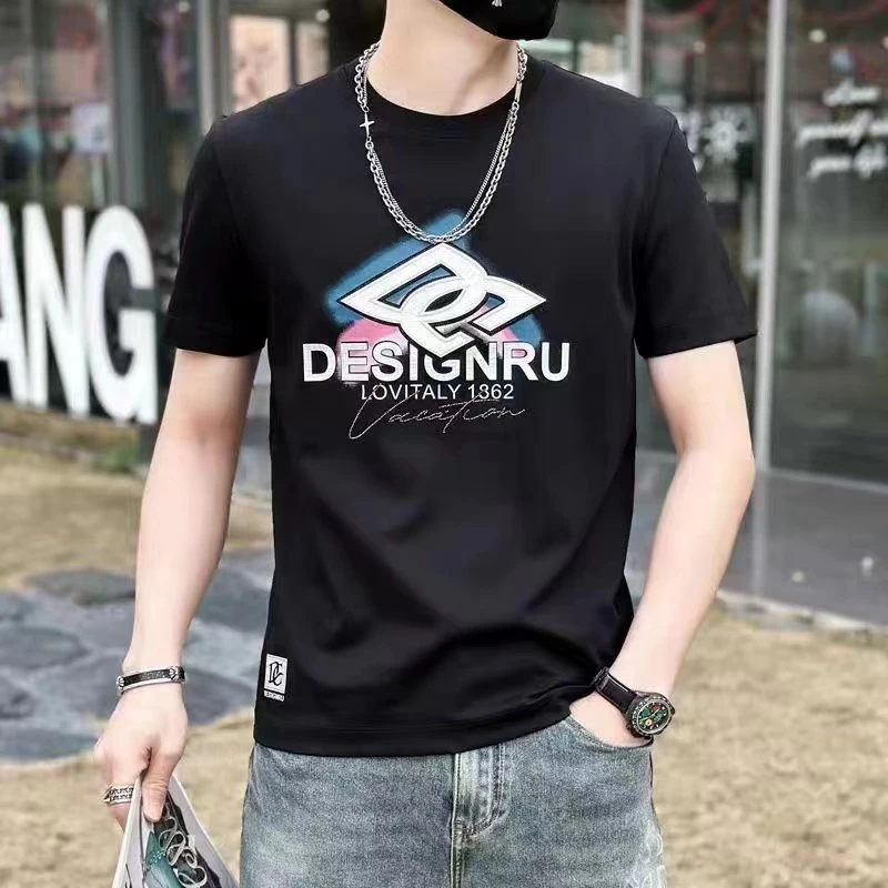 高考毕业季t恤上衣男士男装时尚休闲潮流百搭情侣透气黑色半袖