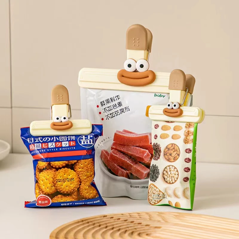 【潮爸老刘推荐】搞怪表情封口夹居家日用零食夹创意1230