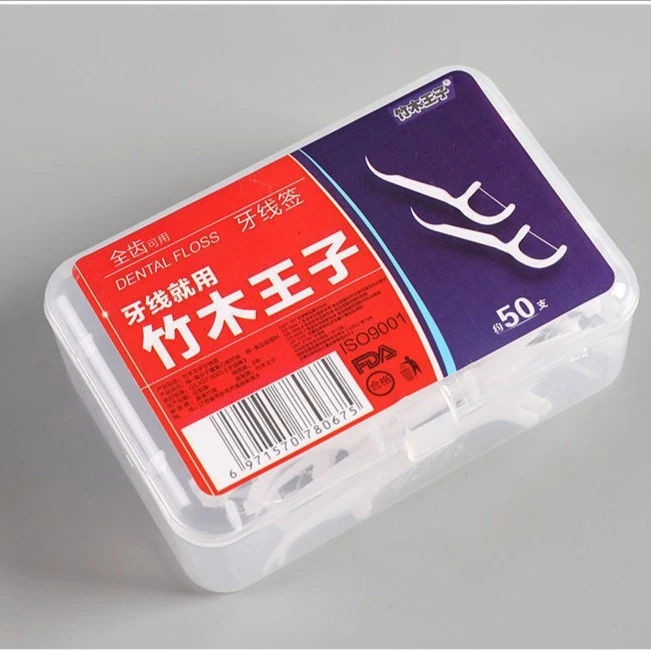 到手6盒300支 一次性超细牙线棒盒装
