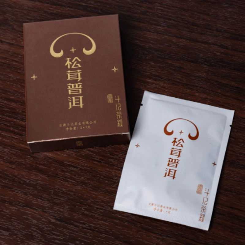 斗记云南茶叶斗记松茸普洱盒装 糯香普洱茶袋泡茶养生自饮茶包