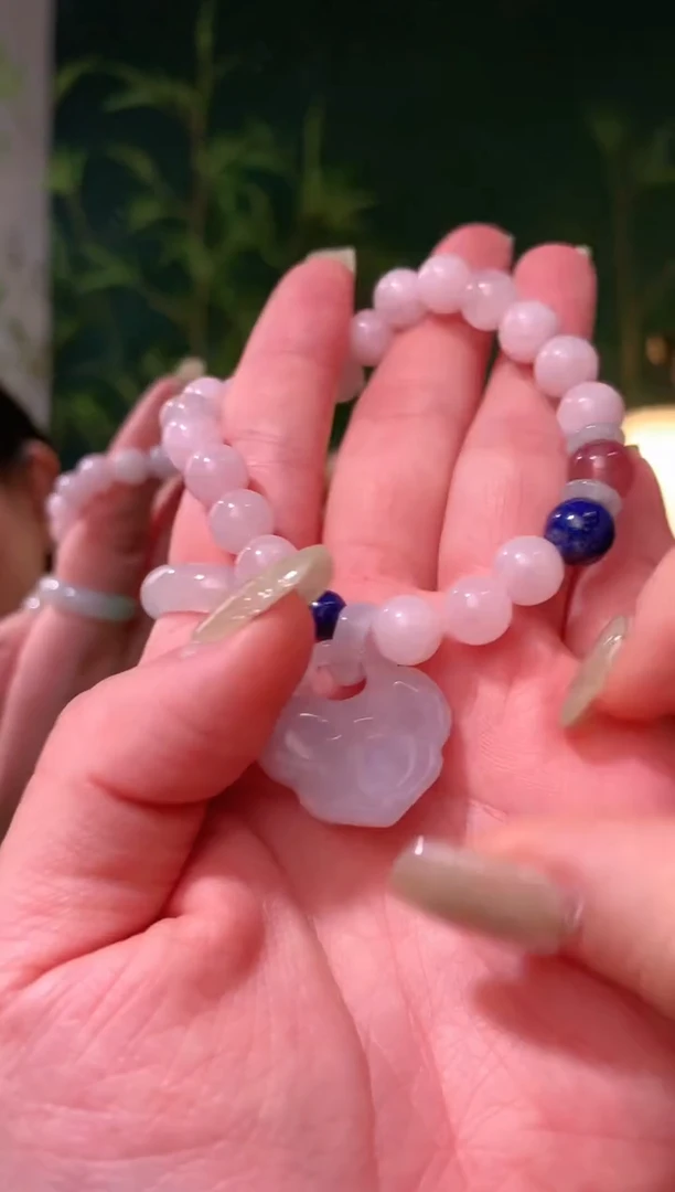 【闪购商品】水晶手链未镶嵌粉黛.锁【手链】
