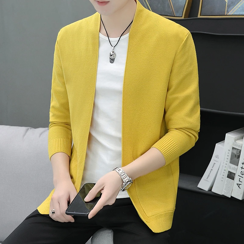 【1227】针织开衫男士夹克韩版外套春秋季百搭潮流修身时尚休闲