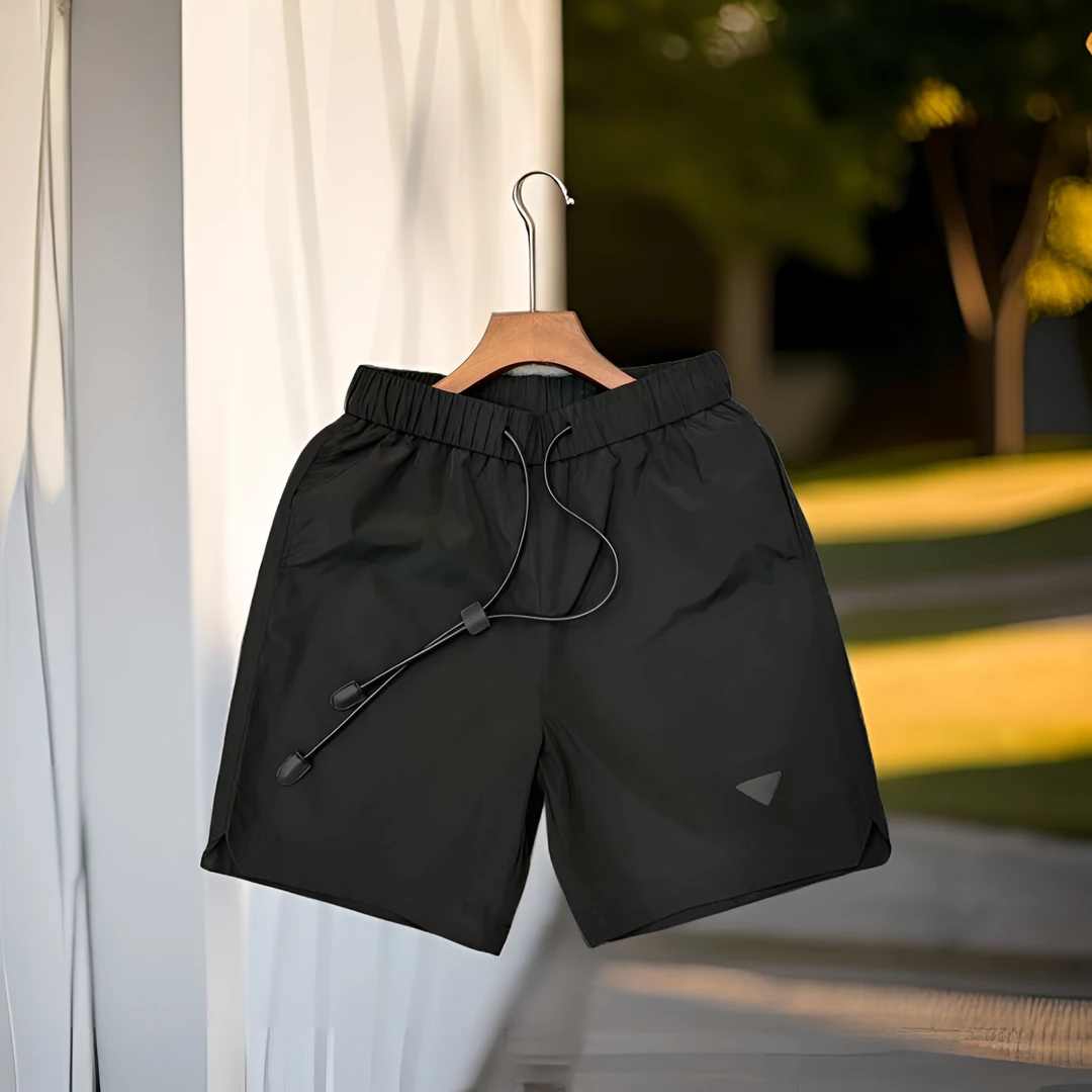 2024男士夏季薄款短裤三角旅行款宽松百搭大气沙滩裤透气潮流速干