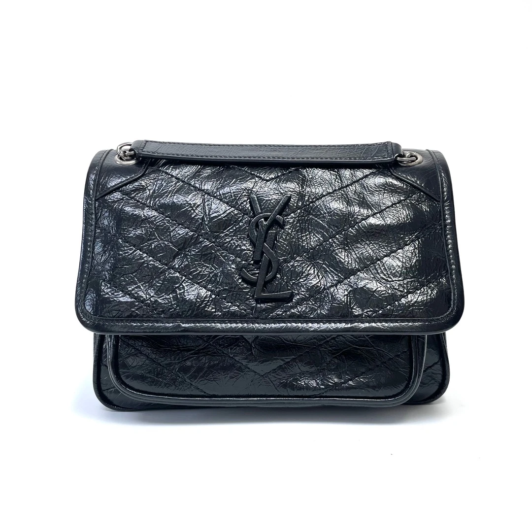 99新 YSL/圣罗兰 大迈/ysl 中号niki黑银/找一只 订