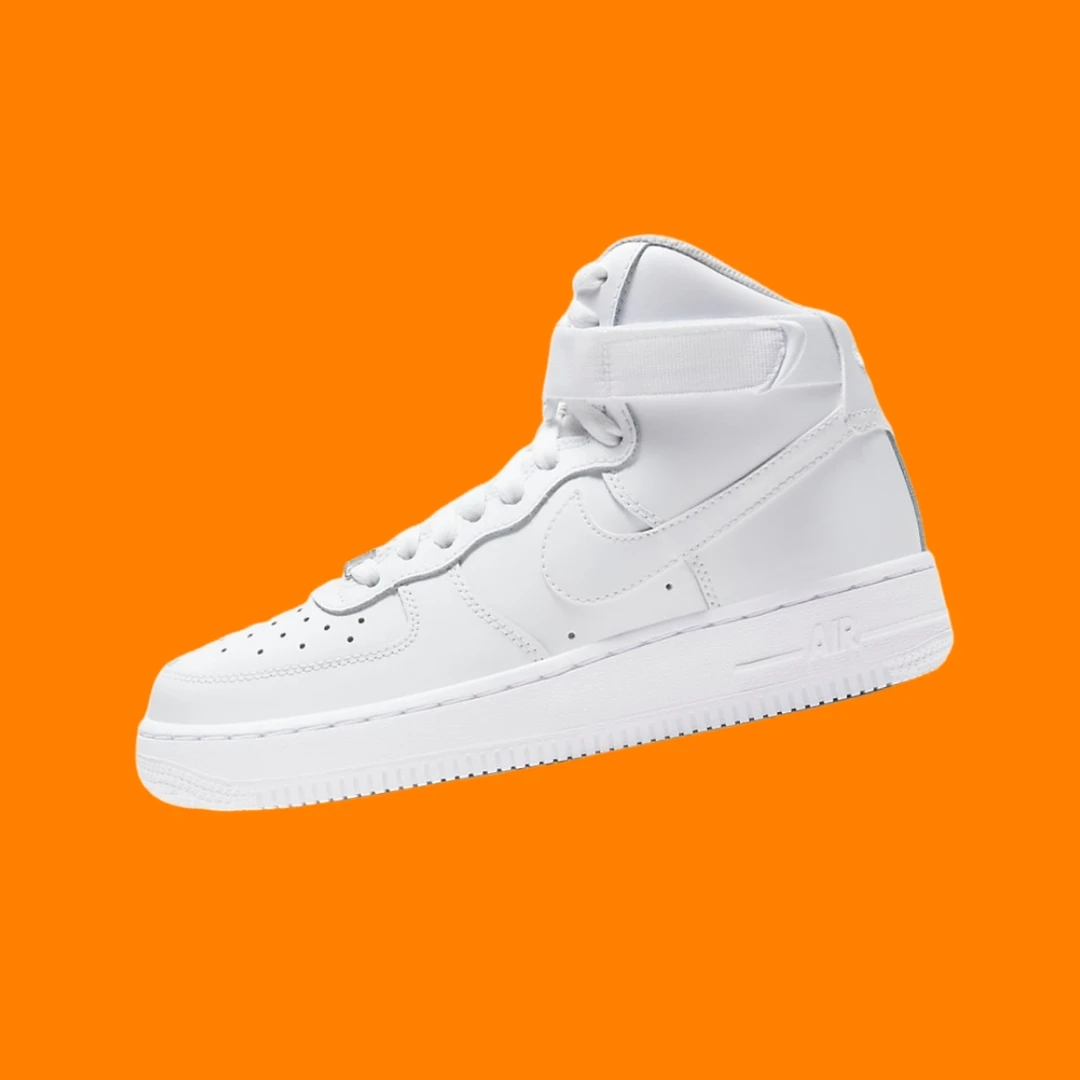 Nike耐克AIR FORCE 1女子纯白空军一号高帮休闲板鞋DH2943-111