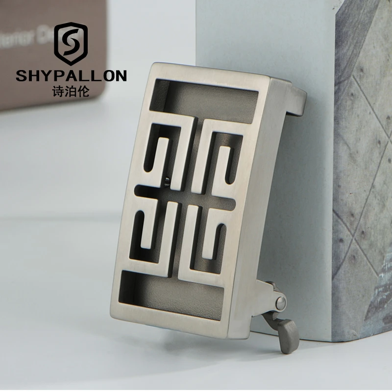 诗泊伦纯钛扣头无牙无孔内穿皮带扣男外穿裤腰带头高档防过敏超轻