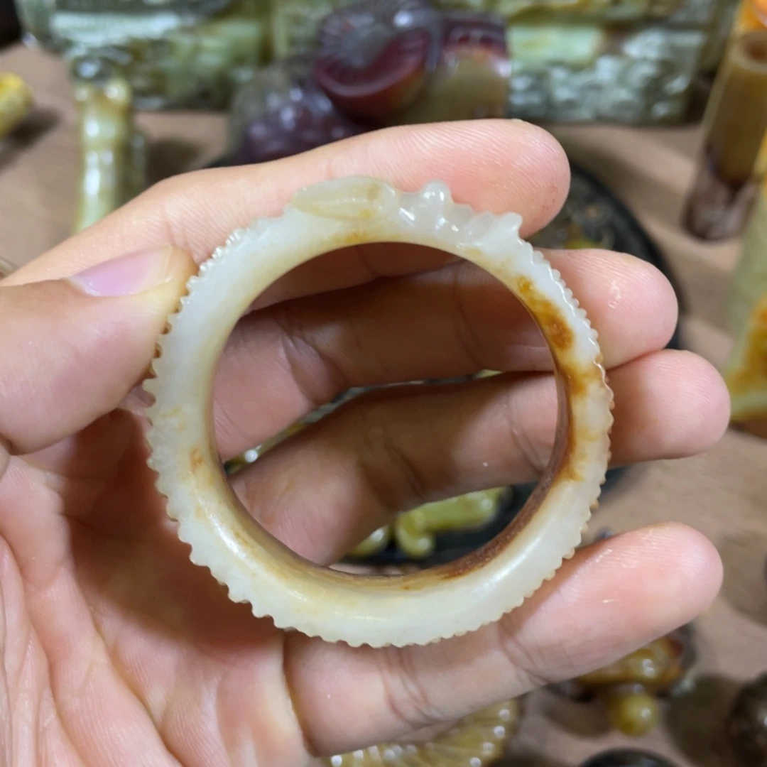 和田玉吊坠(不含链)未镶嵌清*