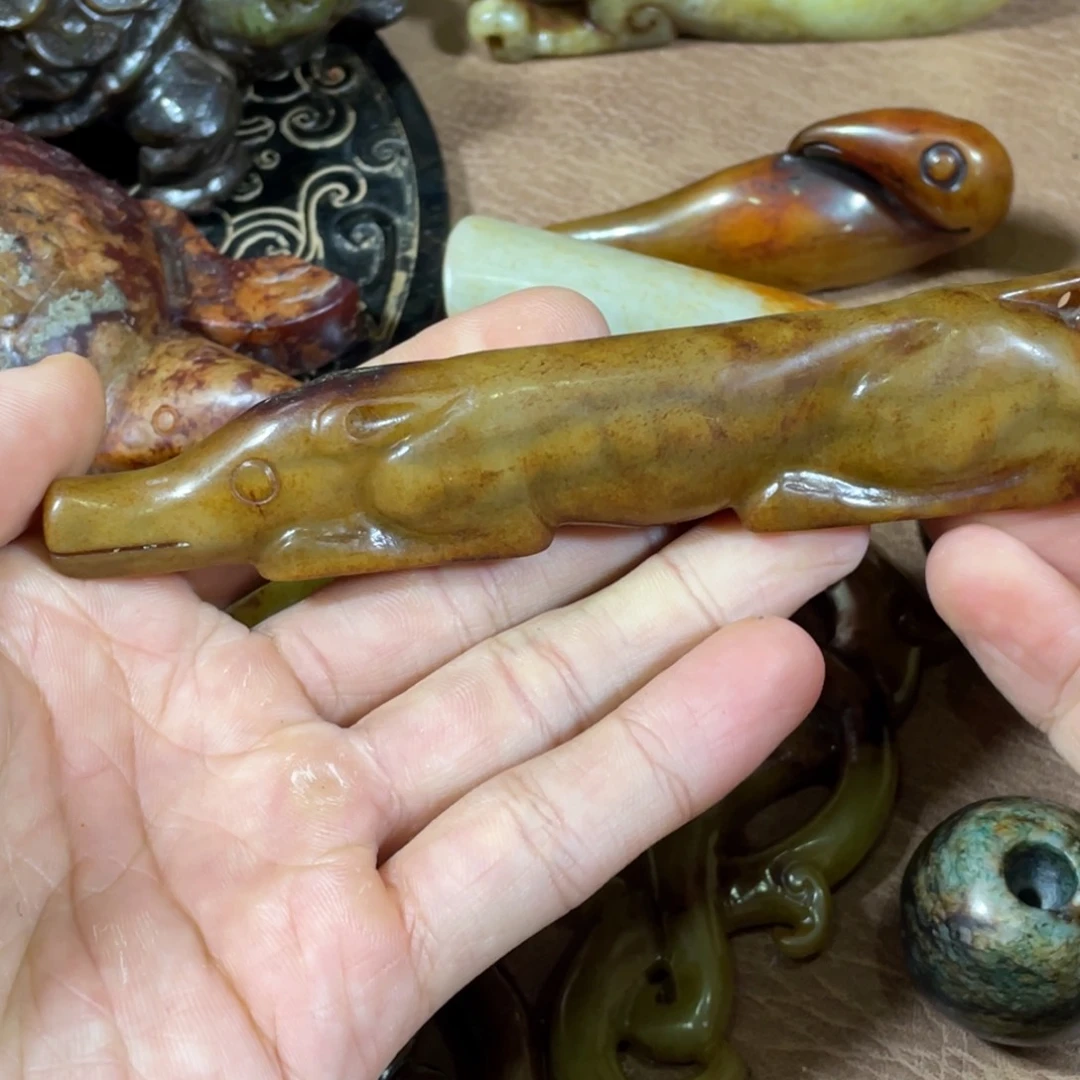 和田玉吊坠(不含链)未镶嵌长*