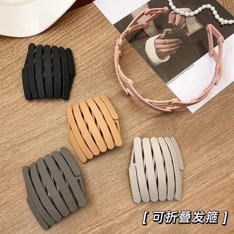 可折叠伸缩发箍女洗脸专用带齿压发防滑碎发整理头箍刘海发卡发捆