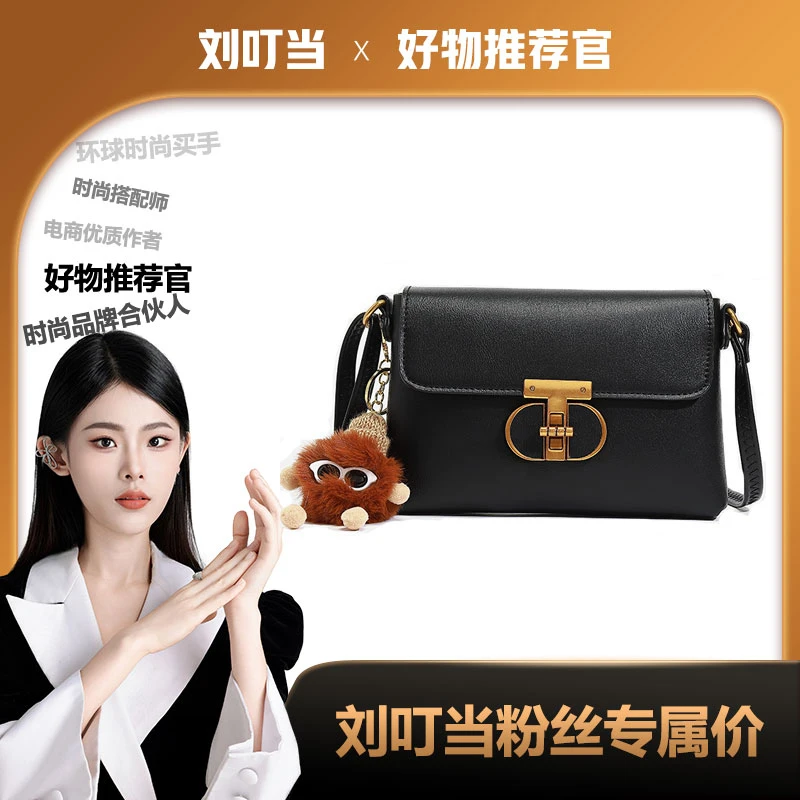 【刘叮当甄选】高级感时尚潮流女包腋下包单肩斜挎包（配挂件）＆23121